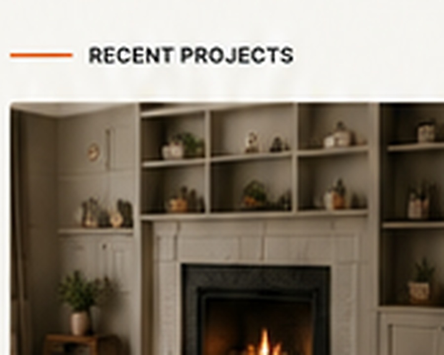 Custom built-in shelving project