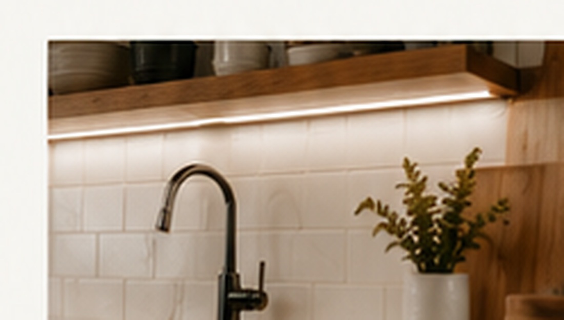 Freshly installed kitchen fixture and countertop details